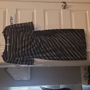 Ladies Dress Black and Gray Sz 8